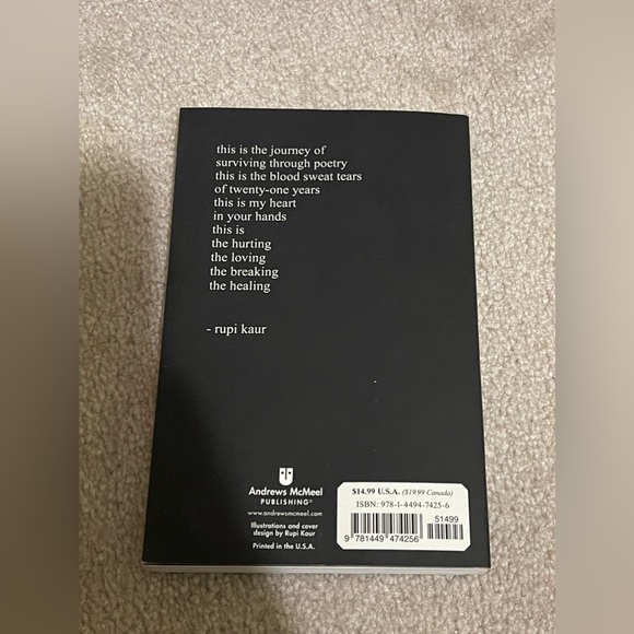 Rupi kaur milk & honey book - Picture 2 of 2